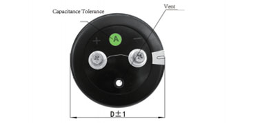 Bolt type aluminum electrolytic capacitor ES32