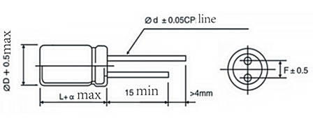 Lead type supercapacitor SDA2