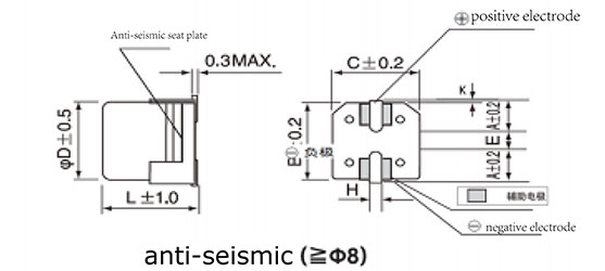 Polymer Hybrid Aluminum Electrolytic Capacitor VHX.